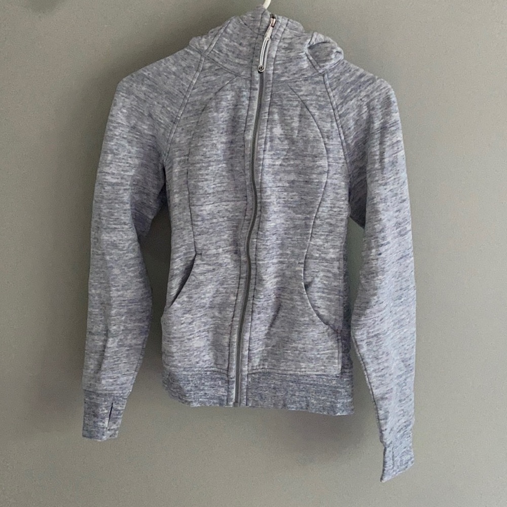 Lululemon Hooded Grey Zip Up Jacket